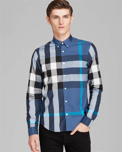 burberry brit button down|burberry button down sale.